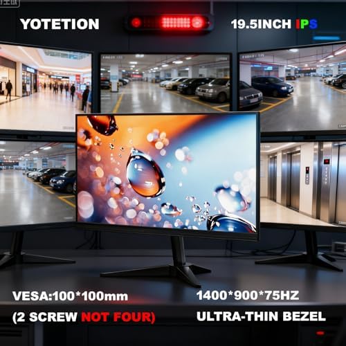 19.5-inch Professional HD Monitor (1440 x 900), 75Hz Refresh Rate, Without Audio, Visual Protection Technology, Blue Light Filter, and Flicker-Free Technology (HDMI and VGA Ports) - Image 2