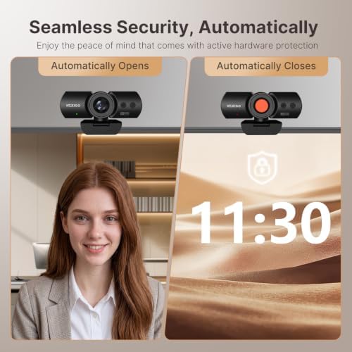 NexiGo HelloCam Ultra, 4K Webcam with Windows Hello Facial Recognition, Auto Electronic Shutter, 1080p 60fps, 9-Step Digital Zoom, Stereo Mics, Ultra HD Web Cam for Zoom/Teams/Streaming/Video Calls - Image 4