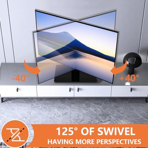 KKTONER Single Computer Monitor Stand Free Standing Desk Vesa Mount for 13 inch to 32 inch Screen Height Adjustable Monitor Mount Swivel Vesa 75*75mm/100*100mm Hold up 77Lbs - Image 6