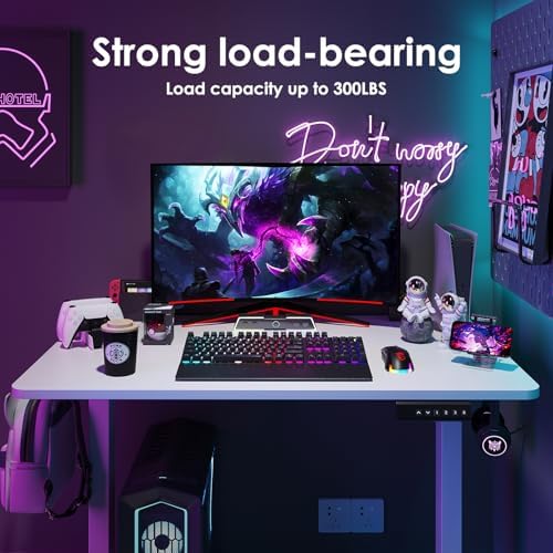 STARY Electric Standing Desk Adjustable Height Sit Stand Home Office Desk with Splice Board - Image 5