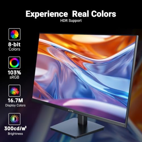 KTC 24 Inch FHD 1080P 100Hz Computer Monitor, VA FreeSync PC Gaming Monitor - Image 3