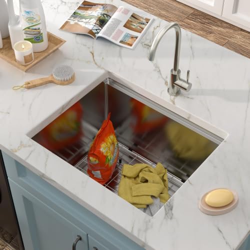 23"x19" Undermount Laundry Utility Sink Workstation - Image 2
