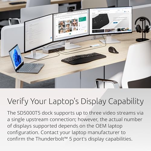 Kensington SD5000T5 Thunderbolt 5 Docking Station (K35201NA) Silver - Image 4