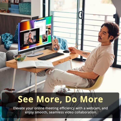 HP 23.8" FHD Touchscreen All-in-One Desktop AI PC, AMD Ryzen AI 5 340, 32GB DDR5, 3TB Storage (2TB SSD+1TB Docking Station), FHD IR Camera, Wi-Fi 6, Wireless Keyboard & Mouse, Win 11, Black - Image 7