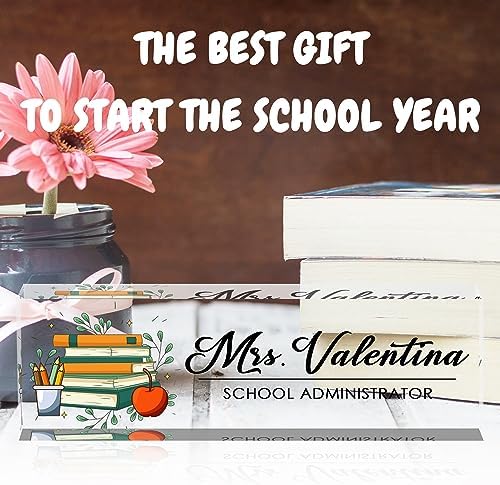 Name Plate for Desk Personalized, The Office Gifts for Teacher, Office Desk Decor Teacher Appreciation Gifts Bulk - Image 4
