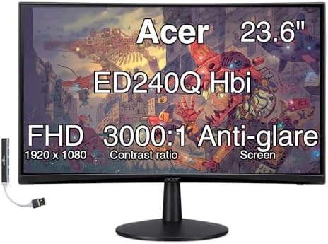 Acer Nitro ED240Q 24-Inch 1500R Curved FHD Monitor by Unknown