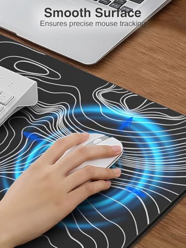 Wireless Charging Mouse Pad, 31.5"x15.8" Large Desk Mat, Smooth Glide - Image 5