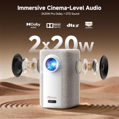iSinbox Short Throw Projector 4K, Now with Netflix, Auto Focus, 40W Dolby - Image 6