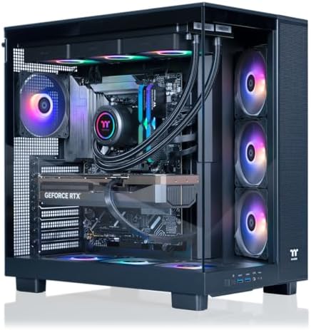 Thermaltake LCGS View u2890-380XL Gaming Desktop (Intel® Core™ Ultra 9 285K, ToughRam 32GB DDR5 6400MT/s RGB Memory, NVIDIA® GeForce RTX™ 5090, 2TB NVMe M.2, WiFi, Windows 11) VXLB-Z890-590-LCS by Unknown