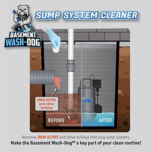 Basement Wash-Dog Sump System Cleaner Removes Iron Ochre Buildup and Other Deposits (WDT20) - Image 5