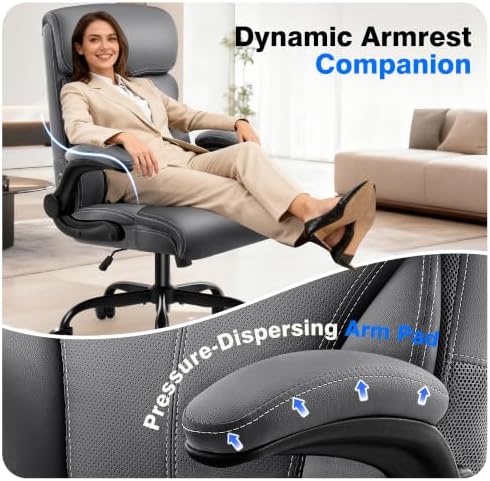 AreShark Leather Office Chair - Executive High Back Ergonomic Desk Chairs - Image 6
