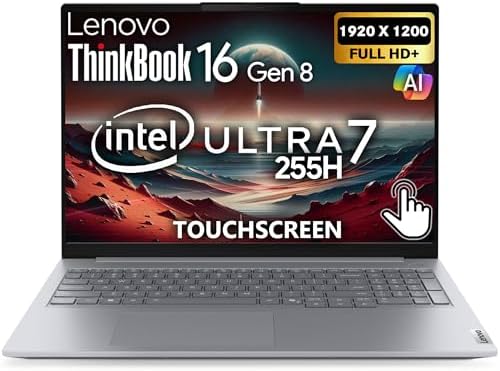 Lenovo ThinkBook 16 Gen 8 Intel Ultra 7 255H, 32GB DDR5 RAM, 1TB SSD by LENOVO