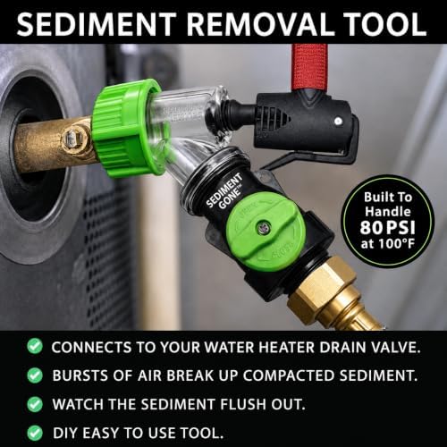 The Original Sediment Gone® Water Heater Flush Kit & Sediment Removal Tool - Image 4