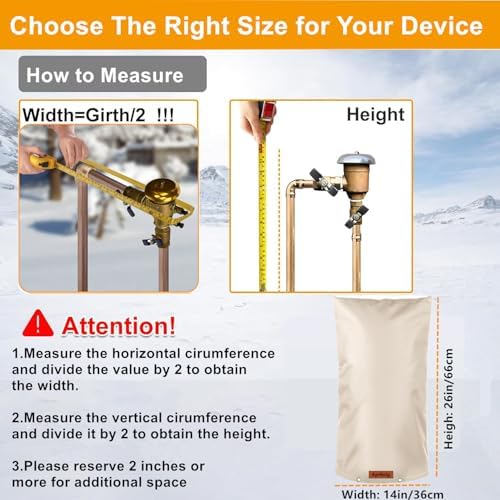 Outdoor Pipe Insulation Covers Winter Freeze Protection (5°F) - Image 5