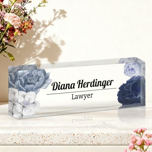 Ship Next Day Custom Name Plate for Desk, Desk Name Plate Personalized by Unknown