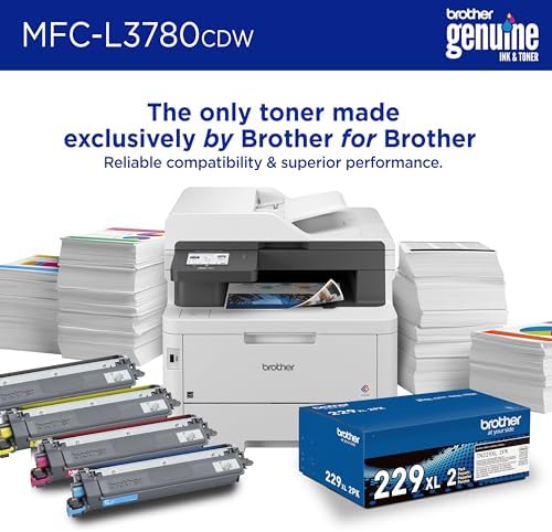 Brother MFCL3780CDW Wireless Digital Color All-in-One Laser Printer, Single Pass Duplex Copy & Scan | Includes 2 Month Refresh Subscription Trial ¹ Amazon Dash Replenishment Ready (Renewed Premium) - Image 4