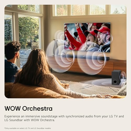 LG S40TR 4.1 ch. Home Theater Soundbar with Rear Surround Speakers and Wireless Subwoofer, Wow Interface, Dolby Audio, AI Sound Pro, Amazon Exclusive - Black - Image 3