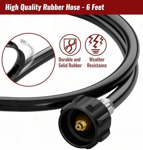 CALPOSE Propane Fuel Filter with 6FT Propane Adapter Hose for Mr.Heater - Image 4