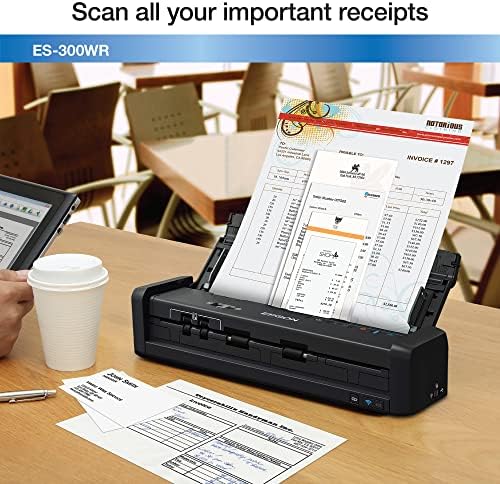 Epson ES-300WR Wireless Color Portable Duplex Document Scanner Accounting Edition for PC and Mac Auto Doc Feeder (ADF) - Image 7