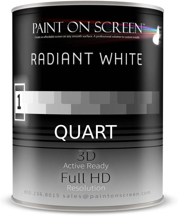 Projection Screen Paint - Q001 - Radiant White by Paint+on+Screen
