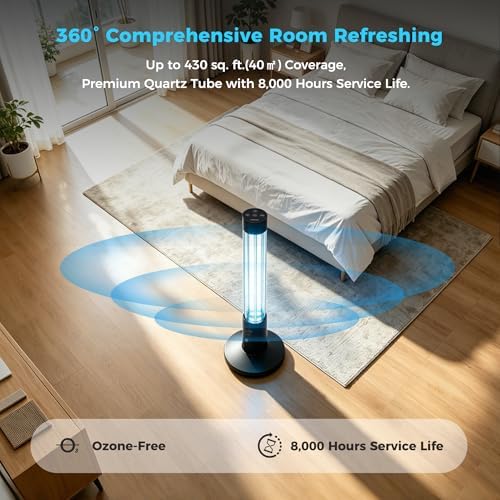 38W UV Light Sanitizer Lamp, Ozone-Free Home Disinfection Device - Image 6