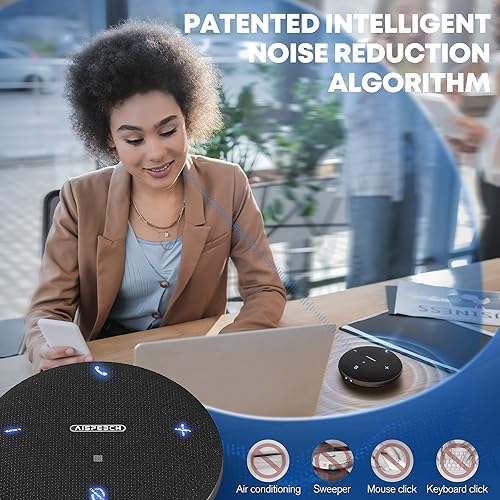 Conference Call Speaker and Microphone for Teams, Zoom, Home Office, Black - Image 3