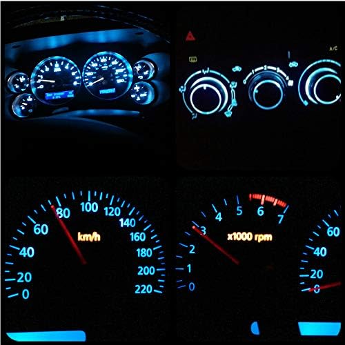 WLJH Ice Blue T3 Neo Wedge LED Bulb for Gauge Cluster and HVAC Lights - Image 3
