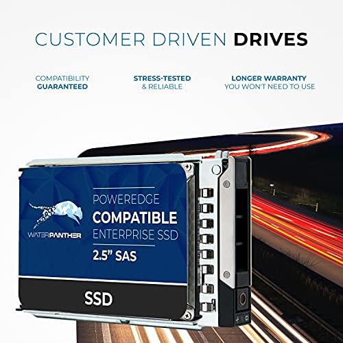 Water Panther 3.84TB SAS Dell PowerEdge Server 12Gbps 2.5-inch x 15mm Enterprise SSD in 14G/15G/16G Tray Compatible with Dell PowerEdge 0N85XX 0X8F87 R340 R640 R450 R650 C6600 NX440 T440 (Renewed) - Image 3