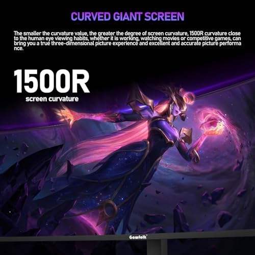 Gawfolk 49 inch Super Wide Curved Gaming 165Hz Monitor, DQHD PC Screen - Image 5