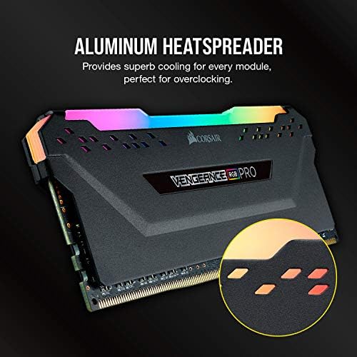 CORSAIR Vengeance RGB PRO DDR4 RAM 16GB (2x8GB) 3200MHz CL16-18-18-36 1.35V Intel AMD Desktop Computer Memory - Black (CMW16GX4M2C3200C16) - Image 5