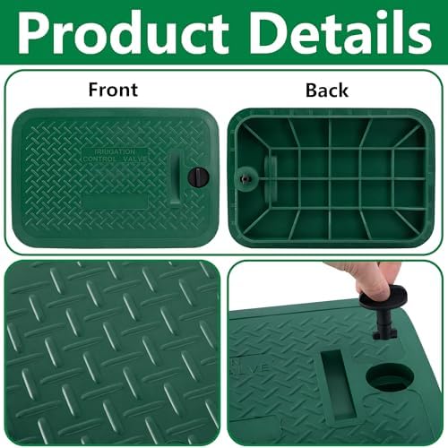 2 Pcs 12"x17" Irrigation Valve Box Cover, Sprinkler Valve Cover Replacement - Image 3