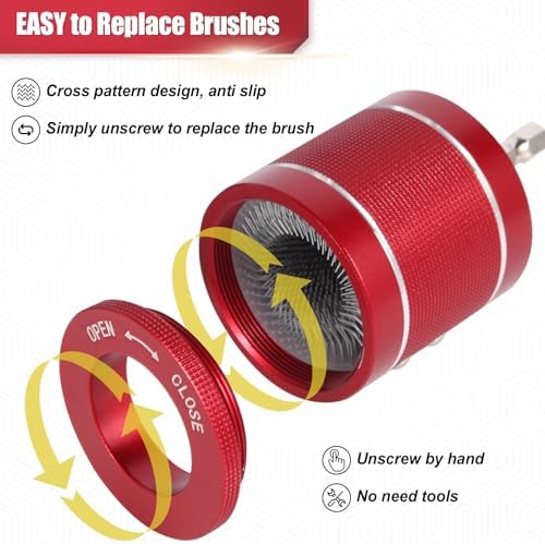 Copper Pipe Cleaner 3Pack 1/2" & 3/4" 1" with 4Pcs Replaceable Brushes - Image 3