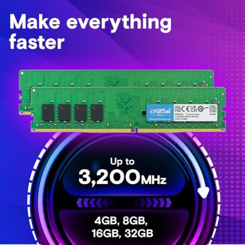 Crucial 4GB, 288-pin DIMM, DDR4 PC4-19200, - Image 2