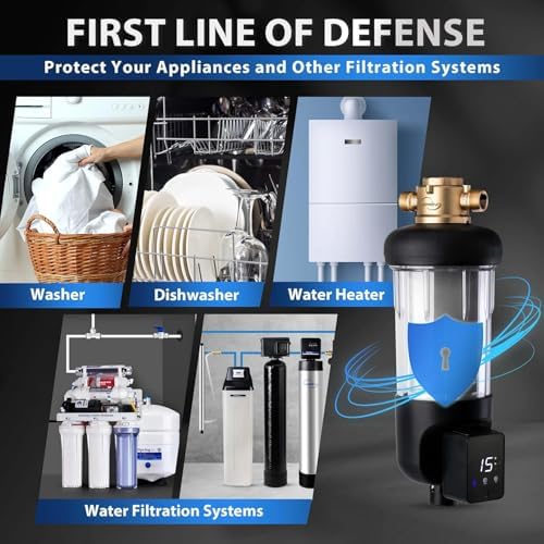 iSpring WSP100ARJ NSF Certified Jumbo Spin Down Sediment Filter, 100 Micron - Image 4
