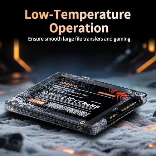 Ediloca 250GB SSD Internal Solid State Drive 2.5" SATA III 6Gb/s, 520MB/s Read Speed 3D TLC NAND, 250GB SATA SSD PC/Laptop Upgrade, Shock-Resistant & Drop-Proof(ES106) - Image 5
