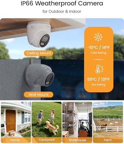 Anlapus 4K Security Camera System, 8pcs 8MP Wired Dome Cameras, 1TB HDD - Image 5