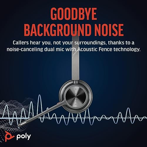 POLY Voyager 4320 UC | Bluetooth Wireless Headset with Noise-Canceling Mic - Image 3