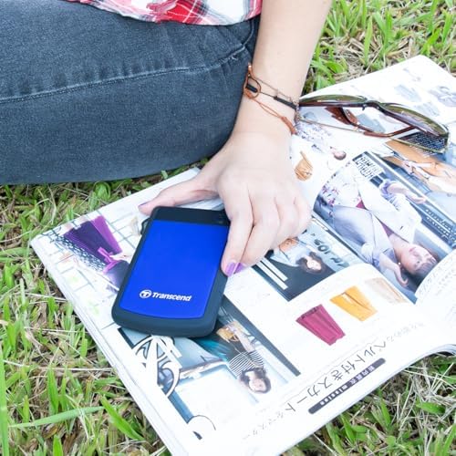 Transcend 4TB StoreJet 25H3 Rugged Portable HDD, One Touch Backup - Image 5