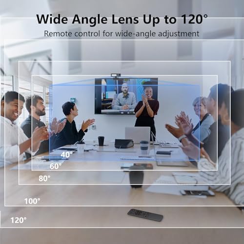 4K Webcam with Dual AI Noise-Cancelling Mics Autofocus, Auto Light Correction,120° FOV,Privacy Cover,Plug and Play Computer Camera for Microsoft Teams/Zoom/Google Voice/Skype/Facetime/YouTube,Black - Image 5