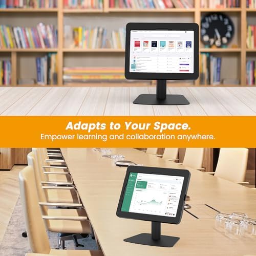 Tablet POS Stand for Desk with Key Lock & 145° Adjustable Angle, Desk-Friendly Freestanding Holder for iPad 10.9"/11" (10th Gen/Pro/Air) for Retail POS, Office, Reception - BSC205BA - Image 2