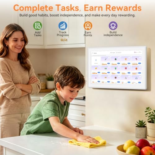 15.6" Smart Digital Calendar, Family Hub Planner (White) - Image 5