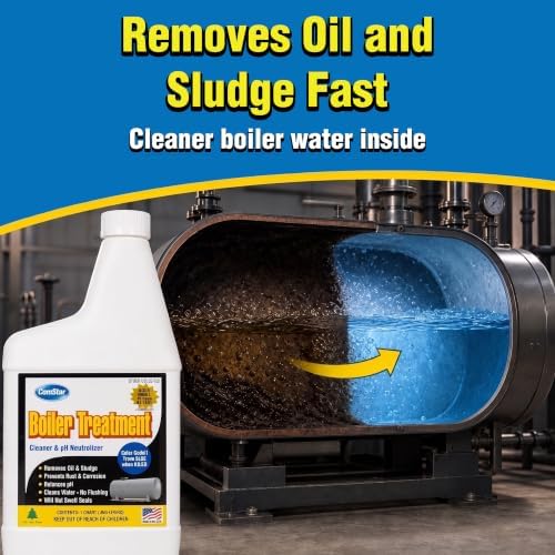 Boiler Treatment 1 qt Water Cleaner & pH Neutralizer Inhibits Rust - Image 2