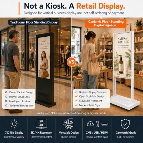 32" Floor Standing Digital Signage Kiosk - Image 3