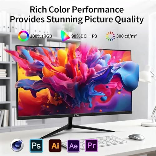 ZZA 32" 4K Gaming Monitor - UHD（3840 * 2160） 60Hz Computer Monitor, Immersive Gaming Experience with Refresh Rate, VA Panel, Adptsync Premium | HDR10 | 100% sRGB | 3840x2160 - Image 3