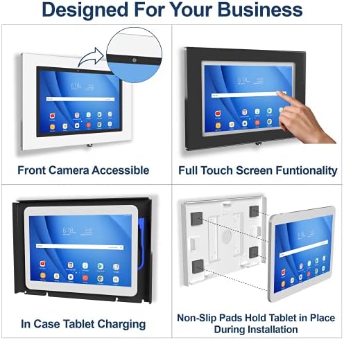 Locking Anti-Theft Metal Case for Samsung Galaxy TAB A 8.0 2019 for Kiosk, POS, Store, Show Display, Time Clock (TAB A 8.0 2019 SM-T290, Black) - Image 5