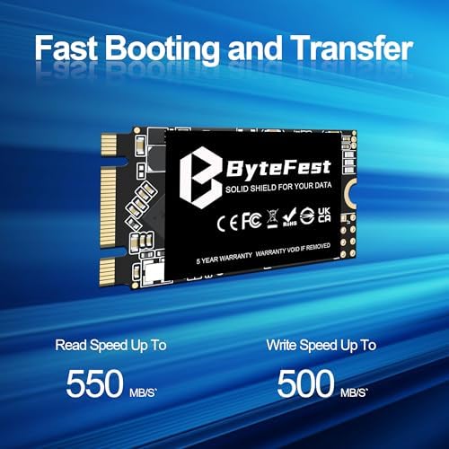 SSD 64GB M.2 2242 NGFF SATA III 6 Gb/s Internal Solid State Drive(22x42mm), High Performance, 3D NAND, Upgrade Storage for Laptop and Desktop - Image 2