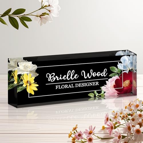 Ship Next Day Desk Name Plate Personalized, Custom Name Plate for Desk by Unknown