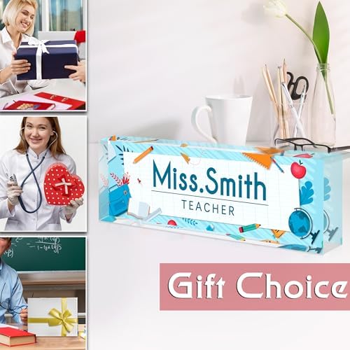 Custom Name Plate for Desk, Acrylic Desk Name Plate Personalized, Employee Appreciation Gifts, Office Desk Accessories for Woman Teacher Nurse, Coworker Gifts for Manager Assistant - Image 6