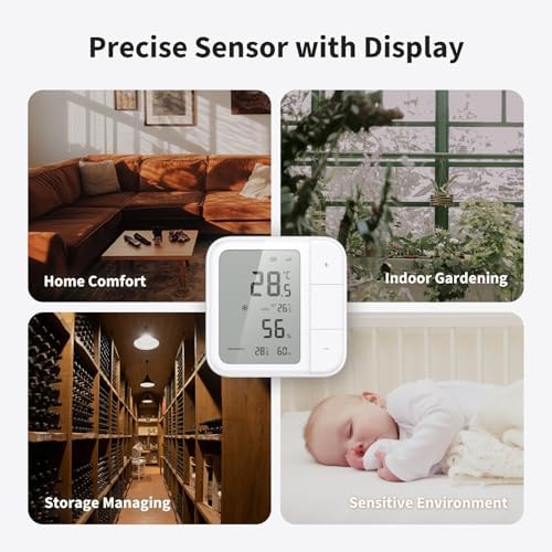 Aqara Thread/Zigbee Smart Climate Sensor W100, Wireless Remote HVAC Control - Image 4