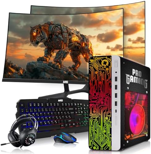HP G4 Gaming PC, AMD Ryzen 3 Pro, 16GB RAM, 256GB SSD + 2x500GB HDD Win 11 by Amazon+Renewed